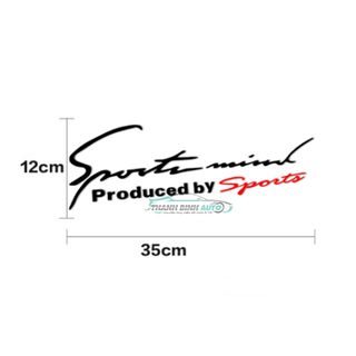 Tem SPORT MIND Trang Trí Ô Tô DECAL PRODUCED BY SPORT