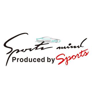 Tem SPORT MIND Trang Trí Ô Tô DECAL PRODUCED BY SPORT