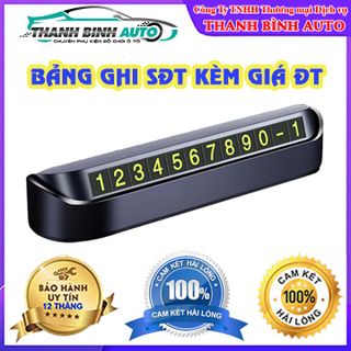 Bảng Để Lại Kèm Giá Đỡ Điện Thoại Trên Ô Tô Khi Đỗ Xe