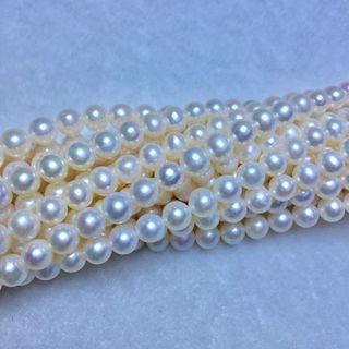 Dây ngọc trai nguyên liệu - Hạt tròn(8-9ly) - AAA (Bề mặt hoàn hảo) - CTJ61