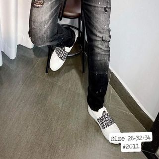 QUẦN JEANS NAM VẨY MỰC