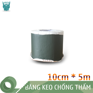 Băng Keo Dán Bạt HDPE phục vụ nuôi trồng thủy sản, chống thấm bề mặt bê tông, mái tôn, bồn nước...10cm * 5m