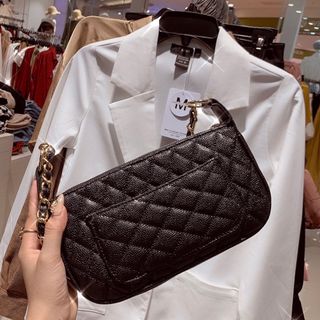 Túi xách kẹp nách dây phối xích