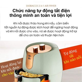 NỒI CHIÊN KHÔNG DẦU DIO BACCO HÀN QUỐC