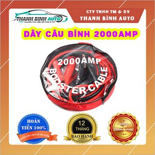 Bộ 2 Dây Câu Bình 2000AMP Ô Tô Dài 4m