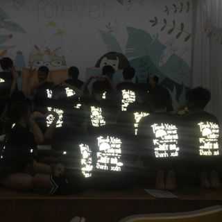 Áo Lớp hiệu ứng phản quang 1
