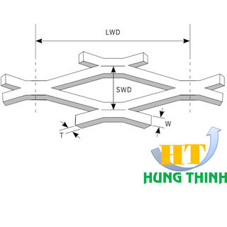 Lưới dập giãn, lưới hình thoi, lưới mắt cáo