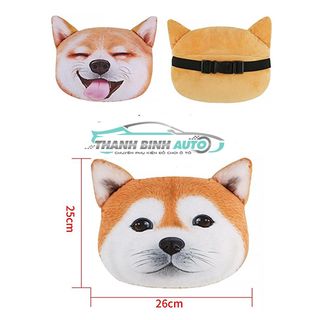 Gối Tựa Đầu Ô Tô Hình Thú 3D