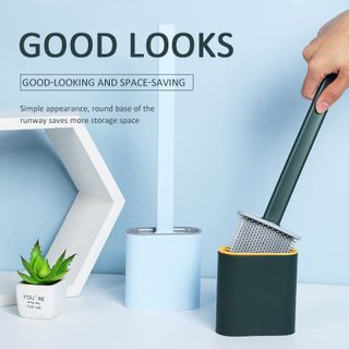 Silicone toilet brush
