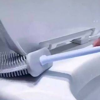 Silicone toilet brush