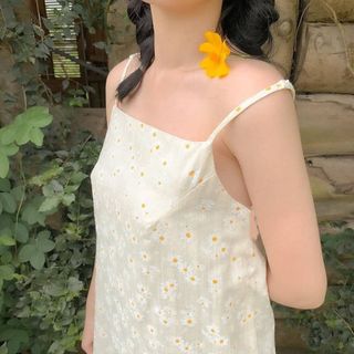 ĐẦM 2S HOA DAISY DÁNG SUÔNG