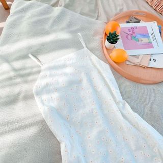 ĐẦM 2S HOA DAISY DÁNG SUÔNG