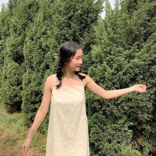 ĐẦM 2S HOA DAISY DÁNG SUÔNG
