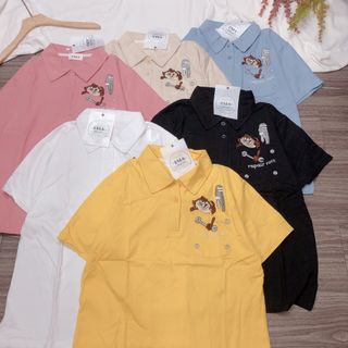 Áo QC cổ bể logo thêu