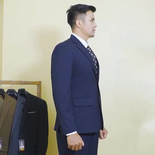 Bộ vest trung niên màu tím than