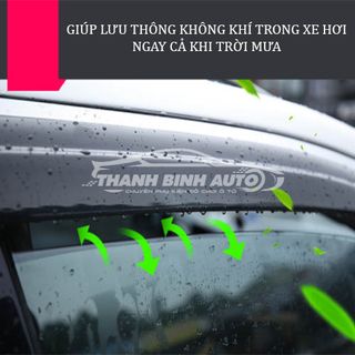 Vè Che Mưa Mazda 3 - Hàng Cao Cấp Chỉ Mạ Inox Có Bảo Hành