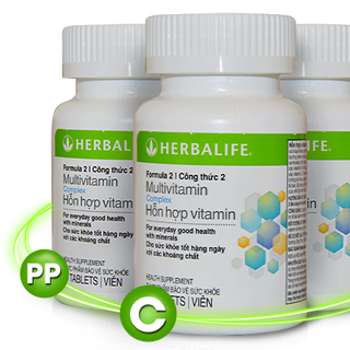 HERBALIFE HỖN HỢP VITAMIN CÔNG THỨC - Multivitamin Formula 2 - Cho Sức Khỏe Tốt Hàng Ngày Với Các Vitamin Và Khoáng Chất giá sỉ