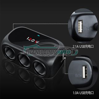 Bộ Tẩu Chia Ra 3 Cổng Đa Năng Cao Cấp - Thanh Bình AuTo