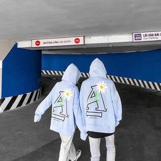 Áo khoác nữ form rộng hoodie có dây kéo