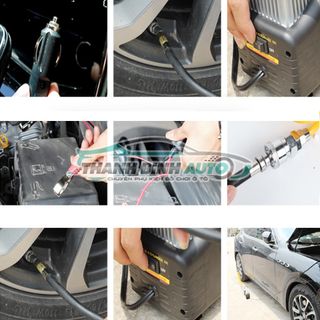 Bơm 2 Xi Lanh 12V - Bơm Lốp Ô Tô Công Suất Lớn