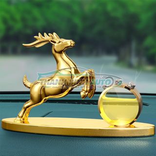 Nước Hoa Hình Con Hươu Kèm Đồng Hồ Trang Trí Xe Hơi - Thanh Bình Auto