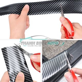 Nẹp Cacbon 5m Chống Xước Chống Va Đập - Nẹp Cacbon Dán Bậc Cửa Loại Cao Cấp