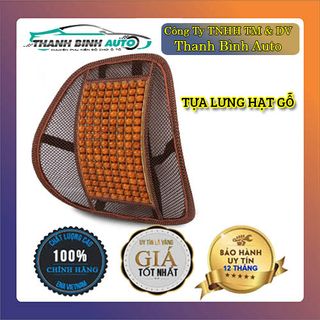 Tựa Lưng Chống Mỏi Hạt Gỗ - Tựa Lưng Đan Hạt Gỗ