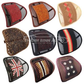 Tựa Lưng Chống Mỏi Hạt Gỗ - Tựa Lưng Đan Hạt Gỗ