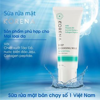 Sữa rửa mặt sạch sâu Korena