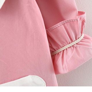 Váy bé gái thô mềm cổ trắng cầu vồng TE2578