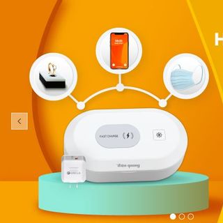 Hộp Diệt Khuẩn UVC Điện Quang ĐQ BOX01 02UV 15FWC ( 2W UV, 15W Fast Wireless Charging )