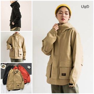 Áo khoác kaki túi hộp