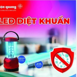 Đèn Led diệt khuẩn Điện Quang PRL01 06UVC ( 6W, tia UVC, để bàn, an toàn, tiện lợi )