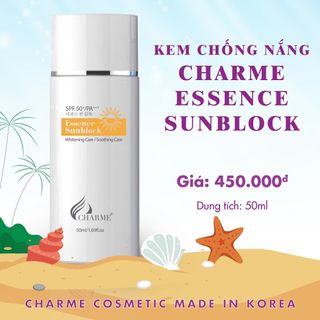 Kem chống nắng vật lý Charme Essence Sunblock Chame SPF 50+ PA+++ - Made in Korea