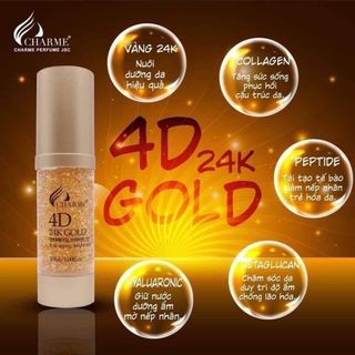 Serum Charme 4D Vàng 24K - Ngăn ngừa lão hóa. Cho bạn gương mặt sáng hồng, rạng rỡ (30Ml) giá sỉ