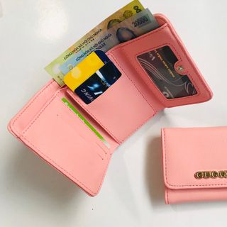 Ví nữ cầm tay - hồng trơn