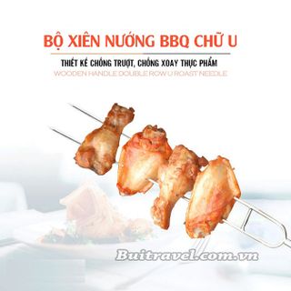 Bộ 6 xiên nướng chữ U BB7310