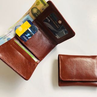 Ví nữ cầm tay - nâu trơn