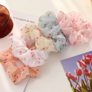 Dây buộc tóc scrunchies cherry giá sỉ