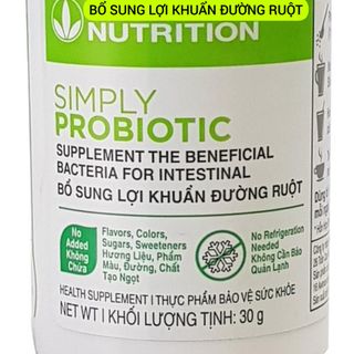 HERBALIFE MEN VI SINH BỔ SUNG LỢI KHUẨN - Simply Probiotic - Tăng Cường 1 Tỷ Lợi Khuẩn - Hỗ Trợ Hệ Tiêu Hóa Khỏe Mạnh