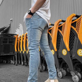 Quần Jean Nam Cao Cấp Màu xanh