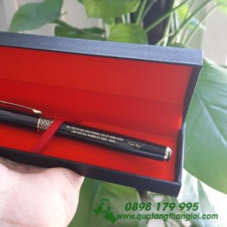 Bút Kim Loại nắp đẩy tổ ông Vàng khắc logo thương hệu quảng cáo