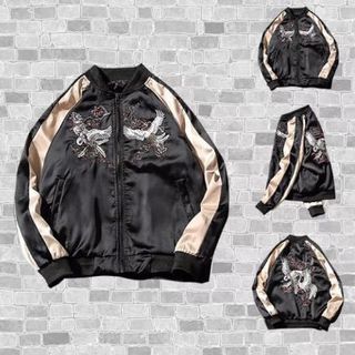 Áo khoác bomber in cò vạc