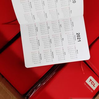 Sổ Tay Da Dán Gáy in Dập logo Doanh nghiệp làm quà tặng