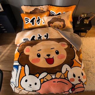 Set Chă Ga Gối Nỉ Nhung 3D