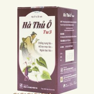 Hà Thủ Ô tw3 lọ 60 viên giúp giảm rụng tóc, bạc tóc...