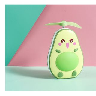 Quạt trái bơ mini cầm tay hình quả bơ 3in1