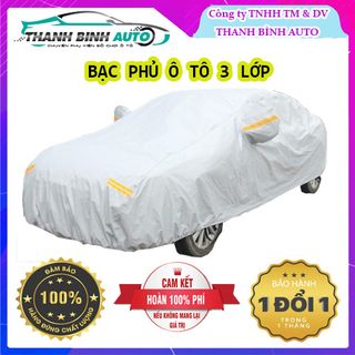 Bạt Trùm Xe Ô Tô (Size 3XL - Camry/Cerato) - Bạt Phủ Ô Tô 3 Lớp Cao Cấp Chống Nắng giá sỉ