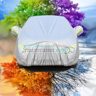 Bạt Trùm Xe Ô Tô - Bao trùm full xe (Size 2M - I10/MORING) Bạt Phủ Ô Tô 3 Lớp