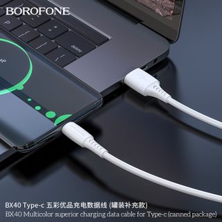 Cáp Sạc Truyền Dữ Liệu BOROFONE BX40 Multicolor superior Cổng Type-C 1m